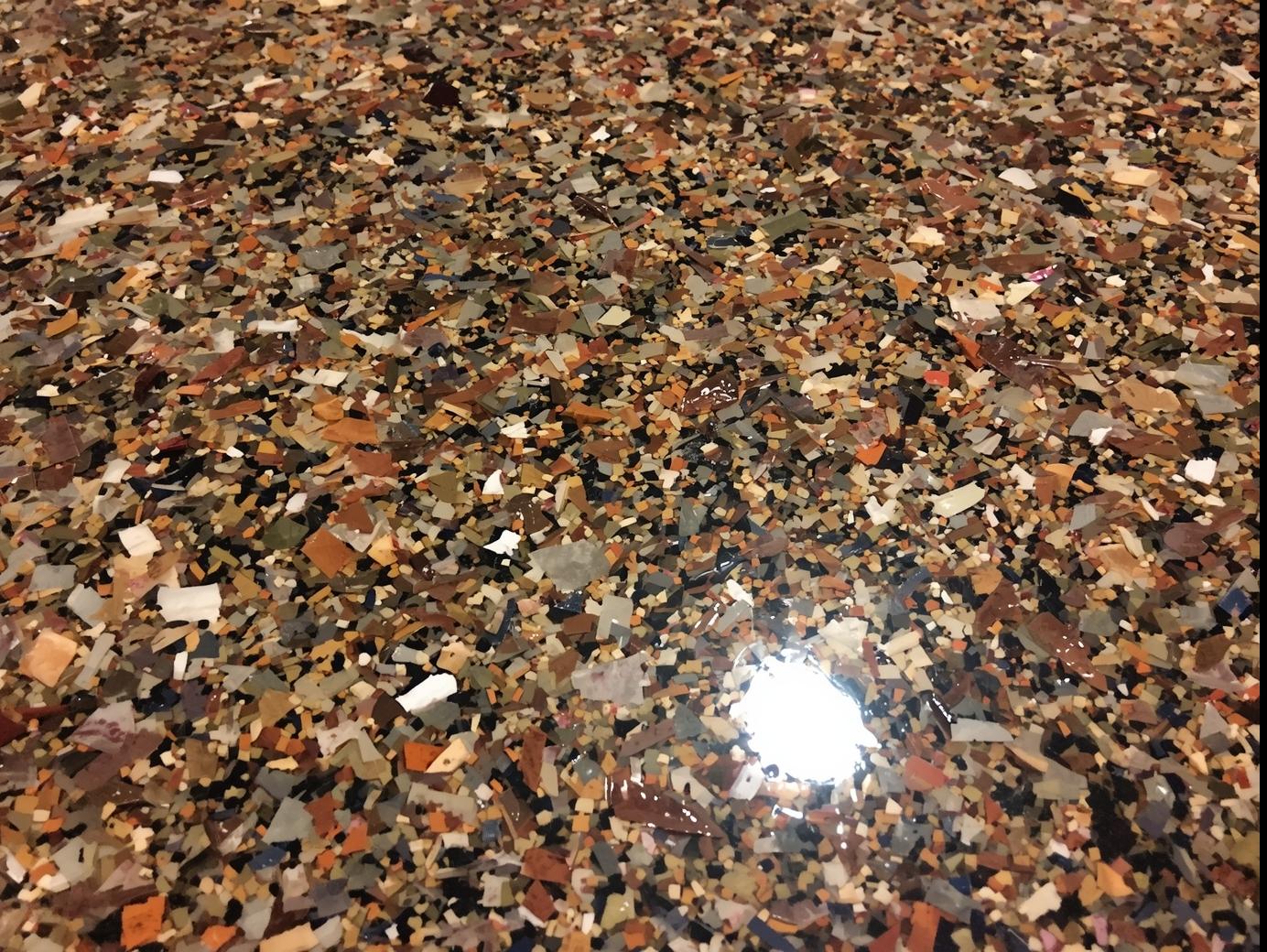 show me epoxy flake flooring