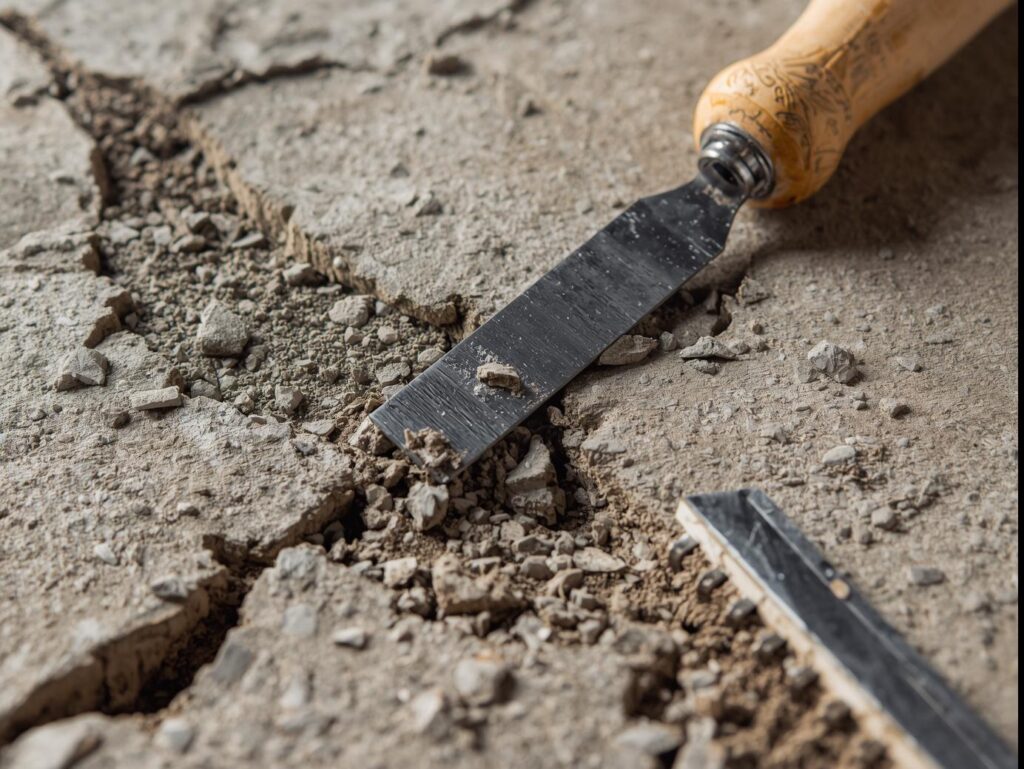 give me an image of concrete repair and prep